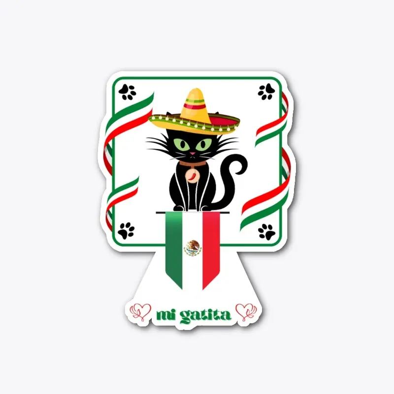 Mexico Pride Black Kitty